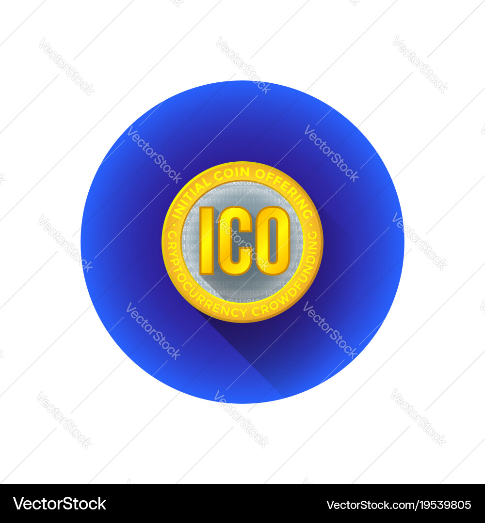 Initial Coin Offering Icon – Royalty-Free Vector | VectorStock