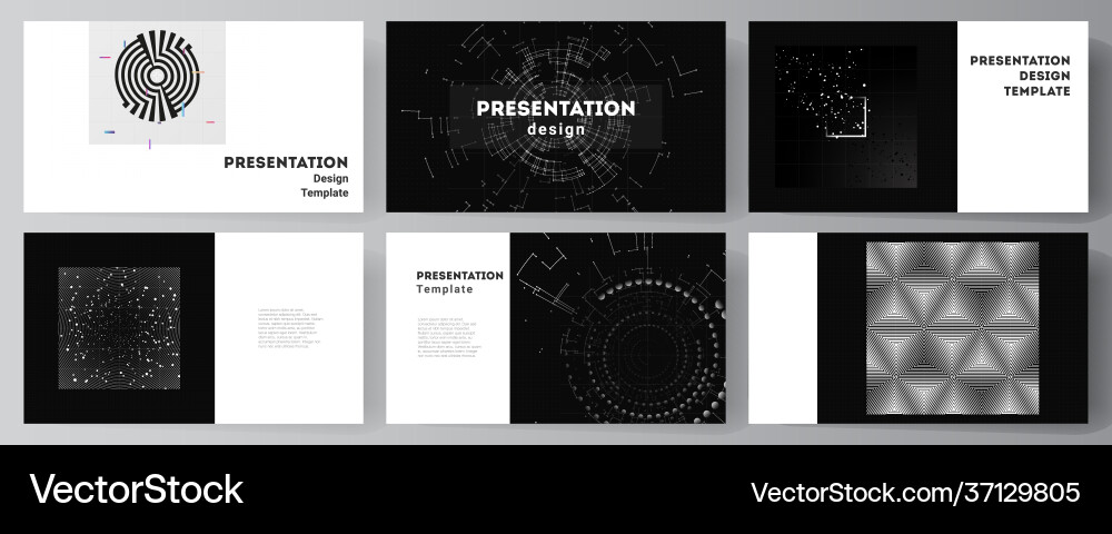 Modern Presentation Slides Layout vector image