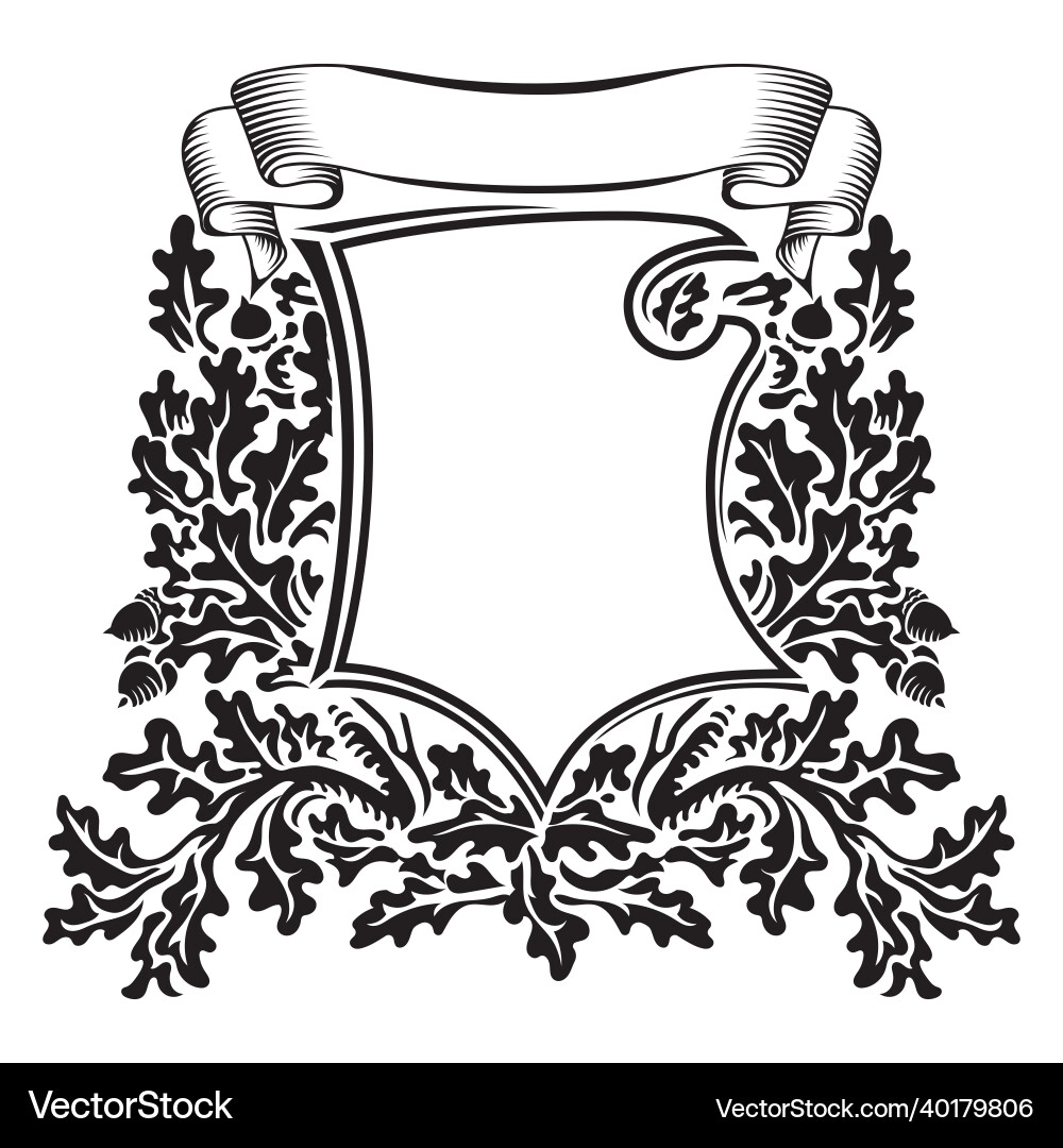 Knightly design knight crusader shield Knightly design knight crusader shield vector image