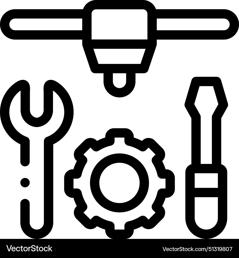 3d printer icon thin linear style design isolated 3d printer icon thin linear style design isolated vector image