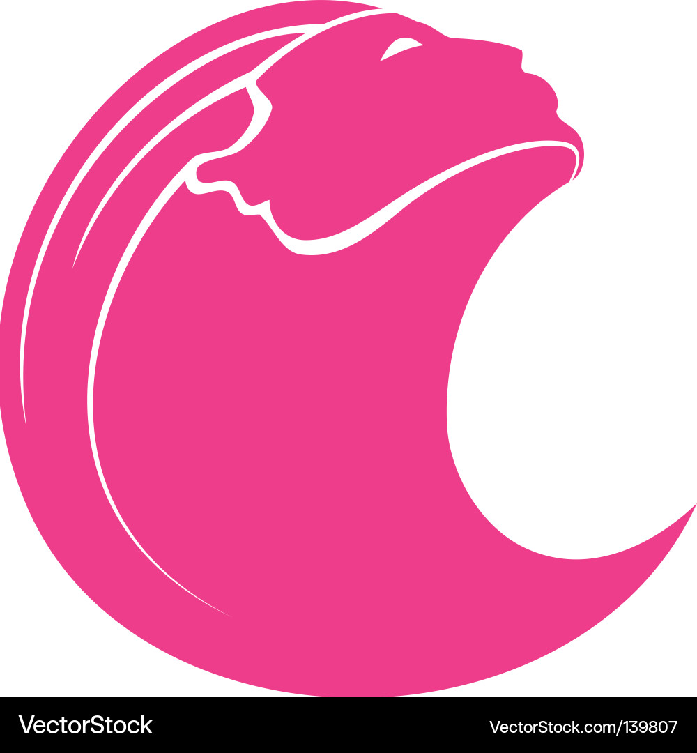Elegant Girl Silhouette Vector Image