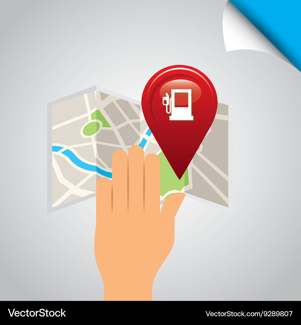 Global positioning system design Vector Image