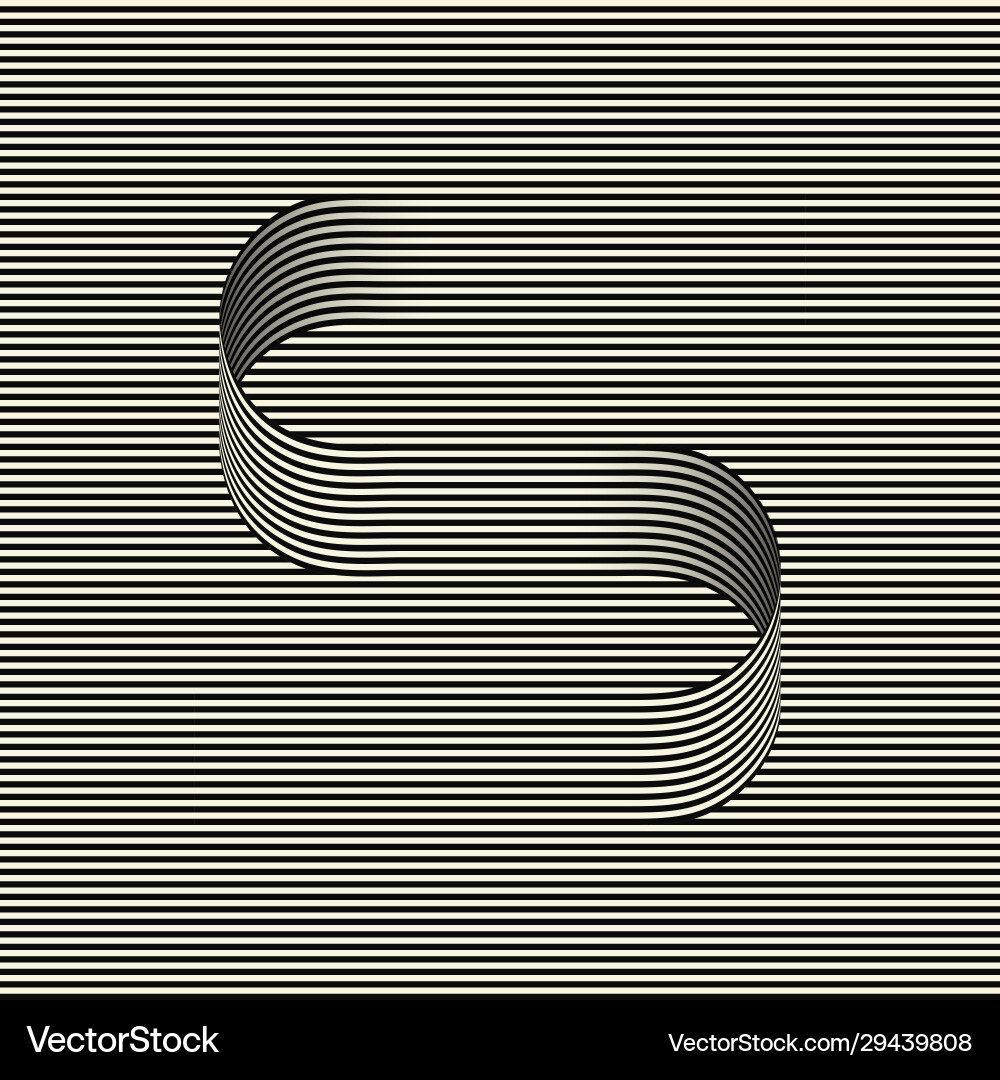 Abstract simple stripe art line background vector image