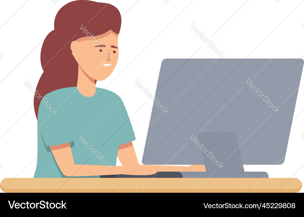 Computer programming icon cartoon Computer programming icon cartoon vector image