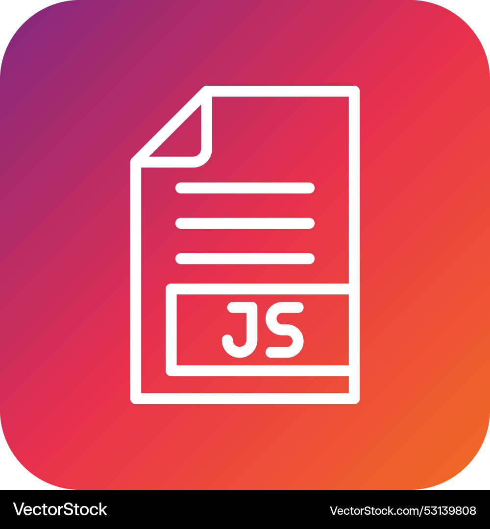 Js icon design Vector Image