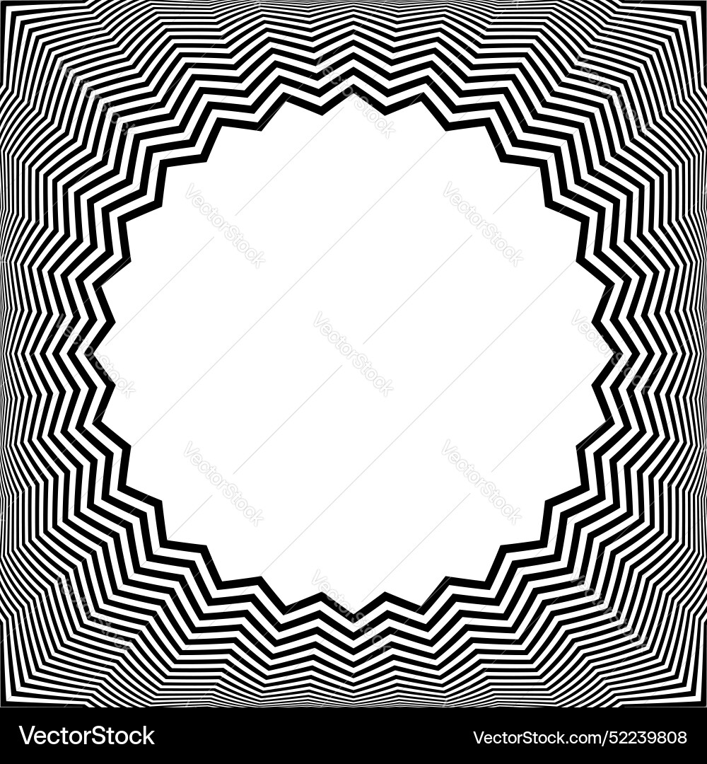 Radial zig zag pattern f Radial zig zag pattern f vector image
