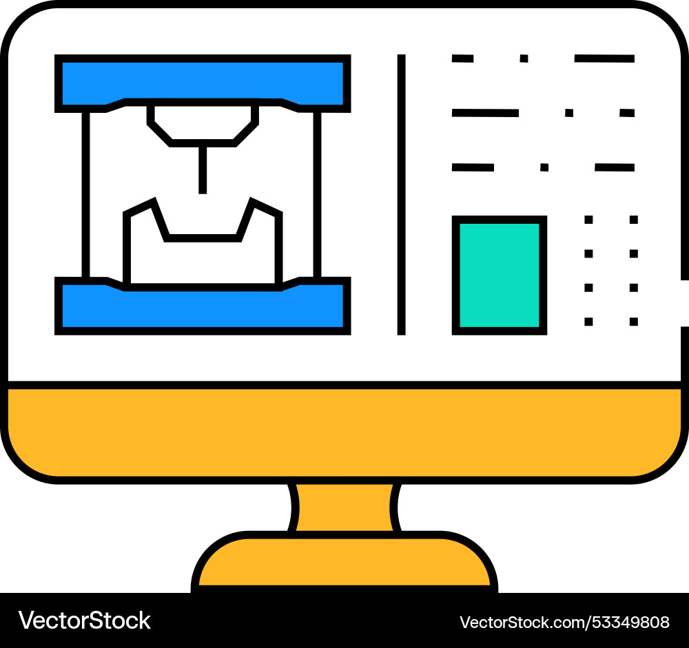 Tool design mechanical engineer icon color Tool design mechanical engineer icon color Vector Image
