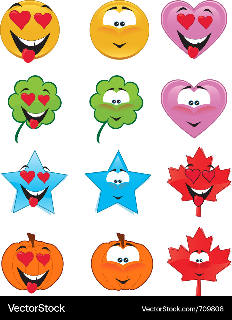 Valentine's Day Icons vector image