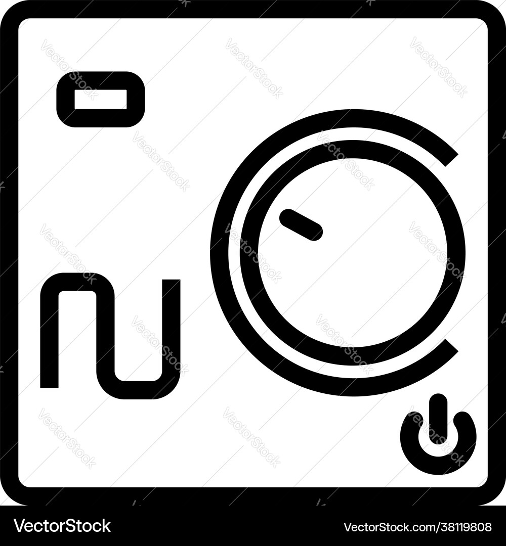 Warm floor wall unit icon Vector Image
