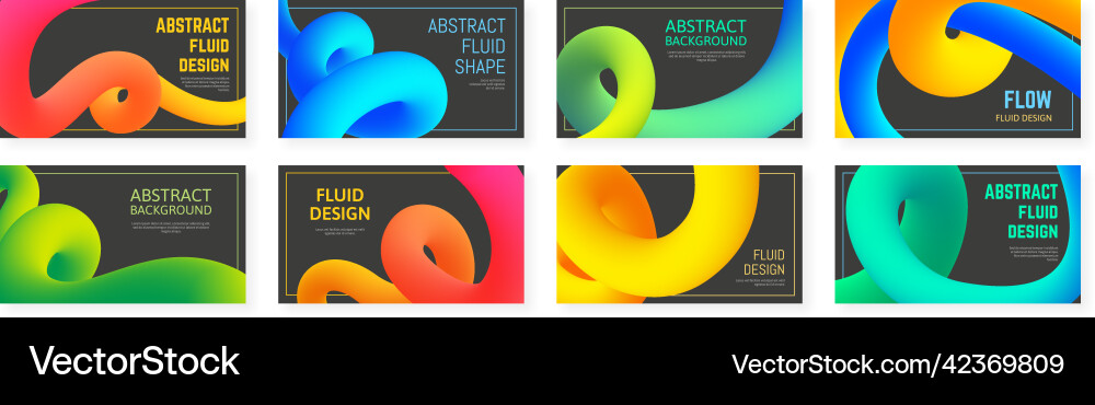Abstract Fluid Gradient Background vector image