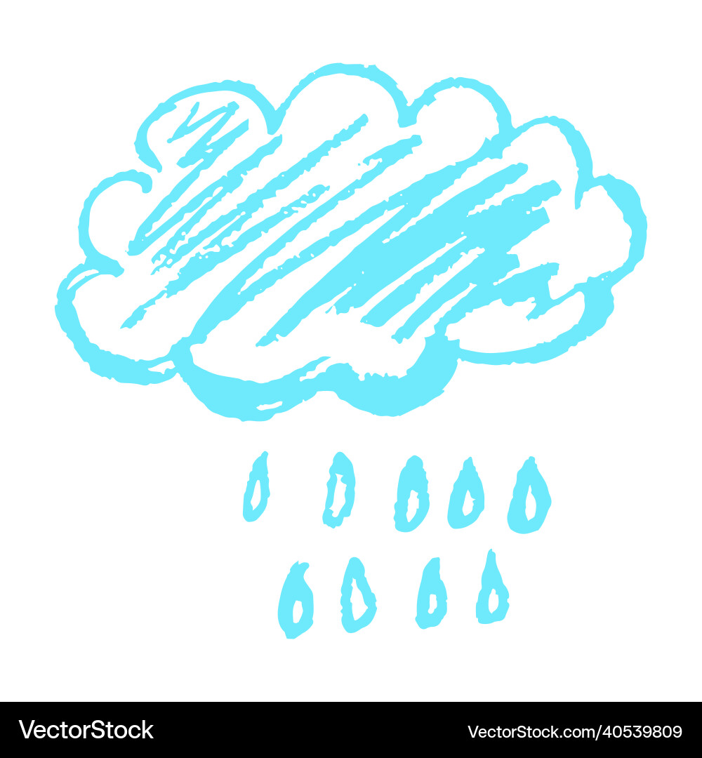 Icon in hand draw style drawing with wax crayons Icon in hand draw style drawing with wax crayons Vector Image