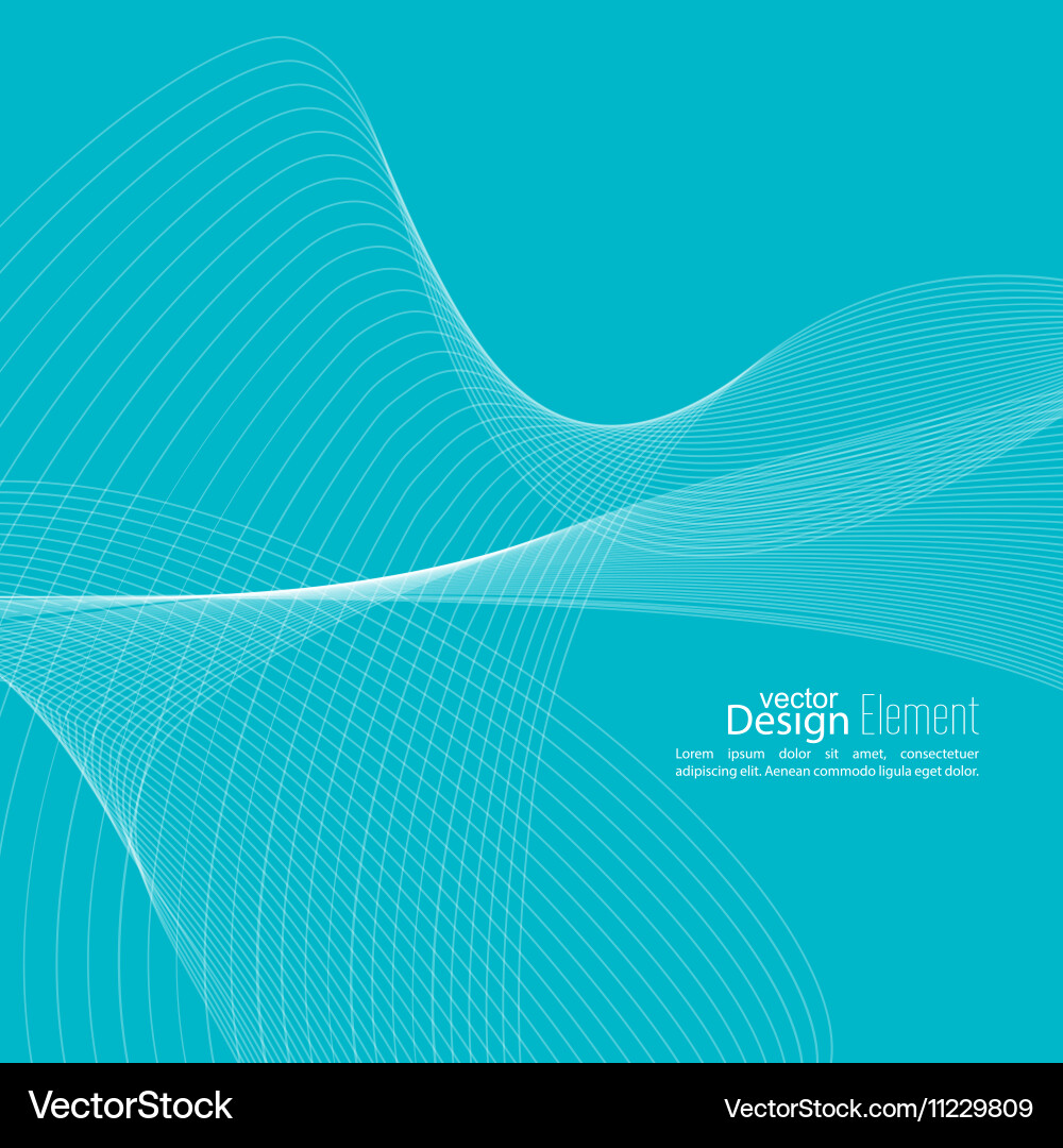 Techno Wave Background Vector Image