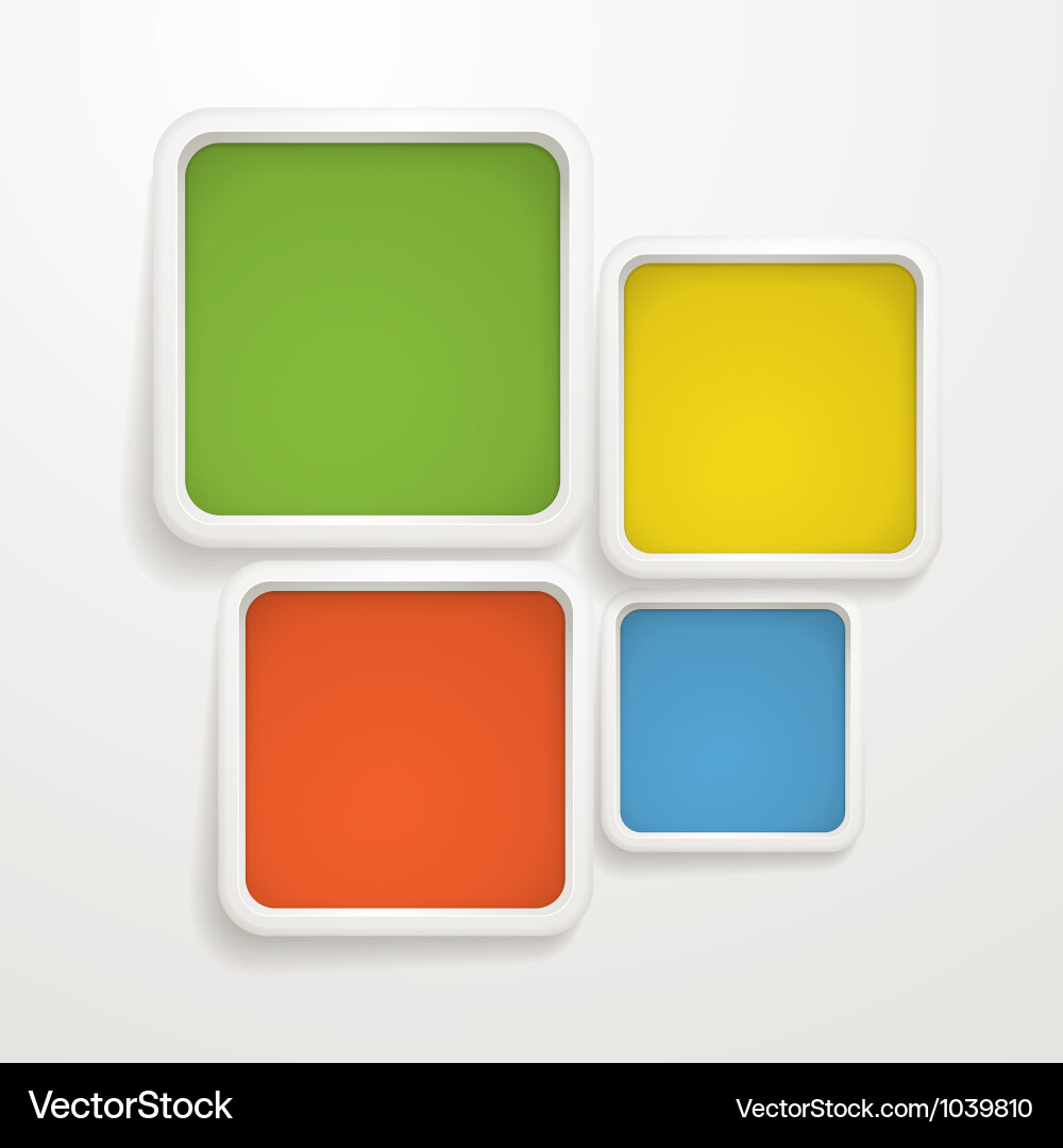 Abstract background of color boxes vector image