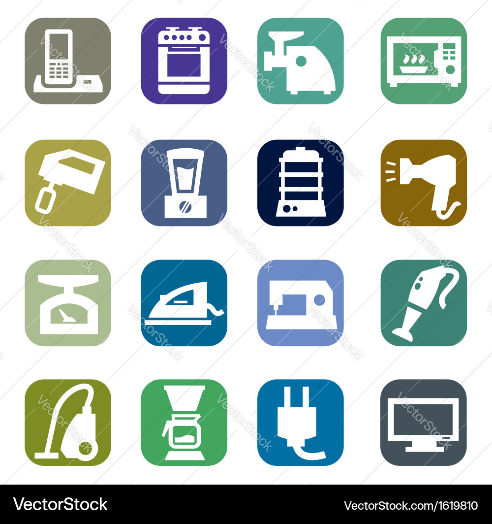 Home appliances Vector Image