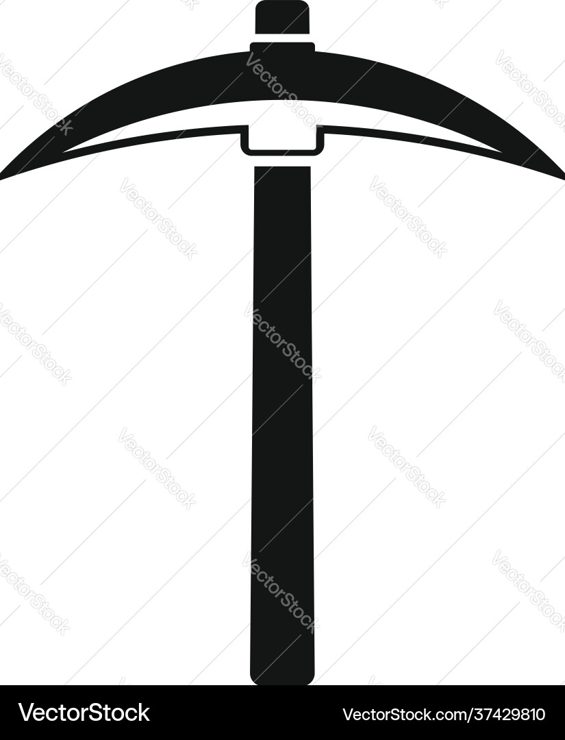 Pickaxe icon simple style Vector Image