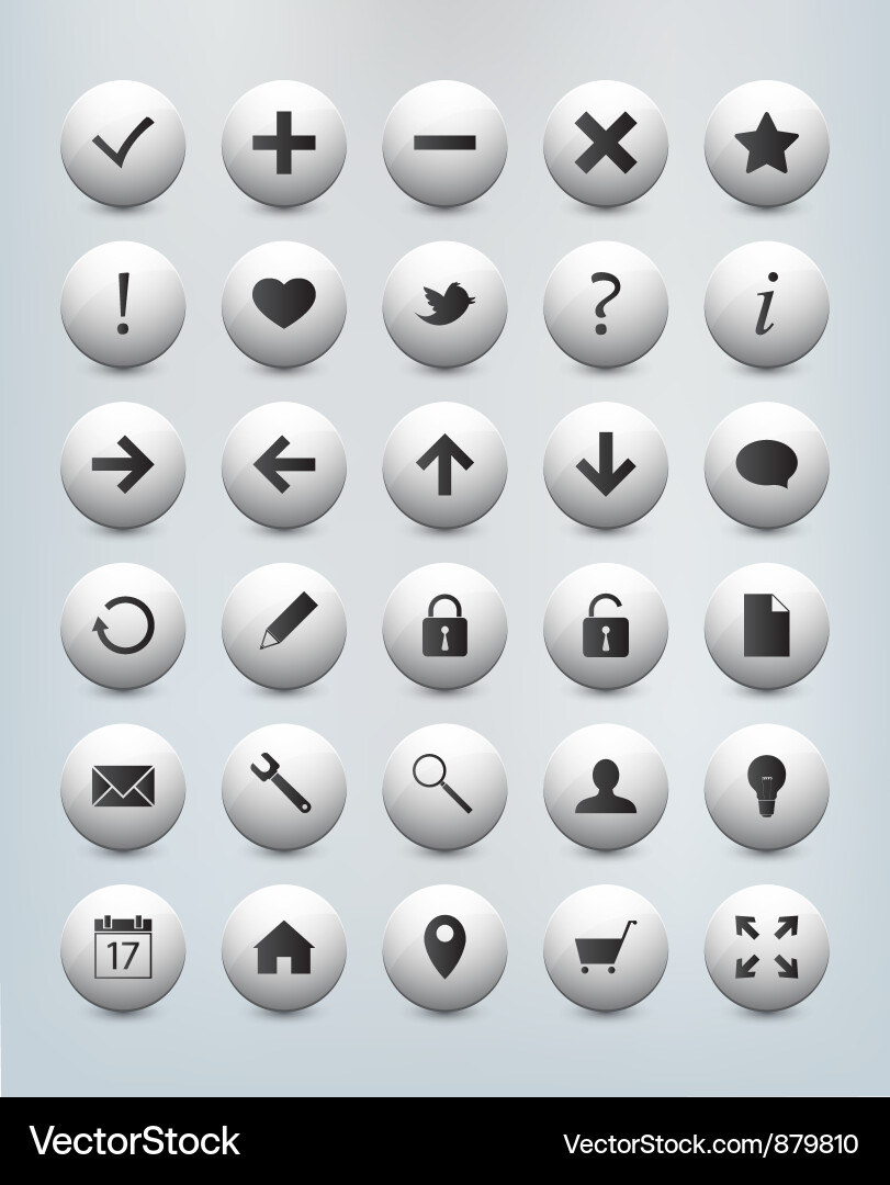 Website Icon Set - Internet & Web vector image