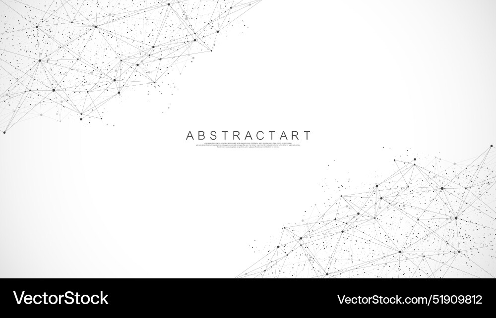 Abstract big data visualization digital network Abstract big data visualization digital network vector image