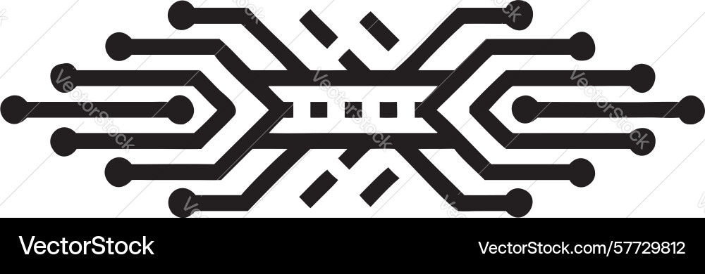 Abstract circuit board network technology pattern vector image