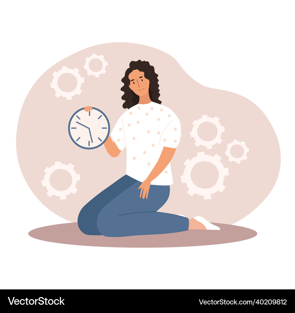 Concept of time Concept of time vector image
