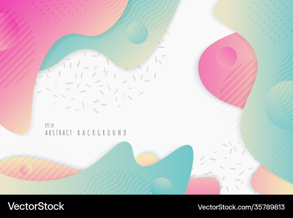 Abstract gradient colors design fluid 3d Abstract gradient colors design fluid 3d vector image