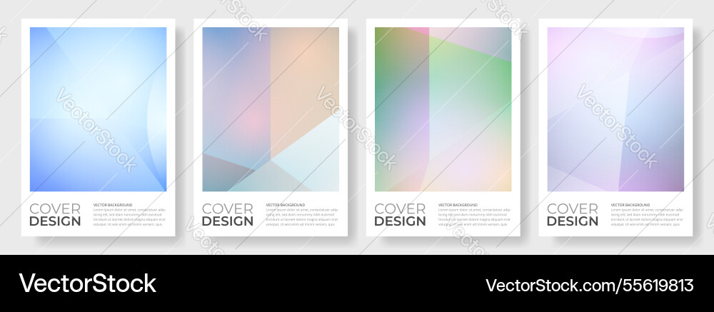 Abstract Polygon Background Set vector image