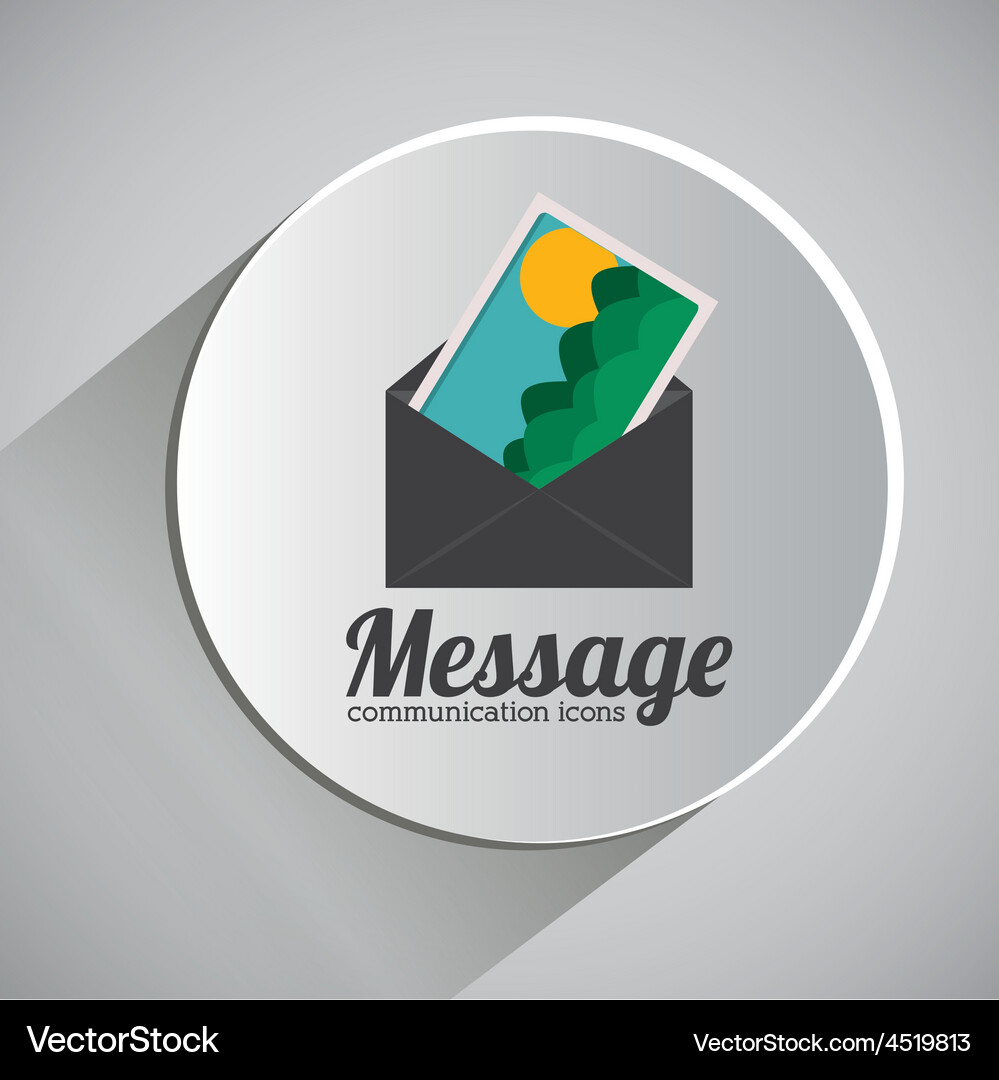 Message design Vector Image