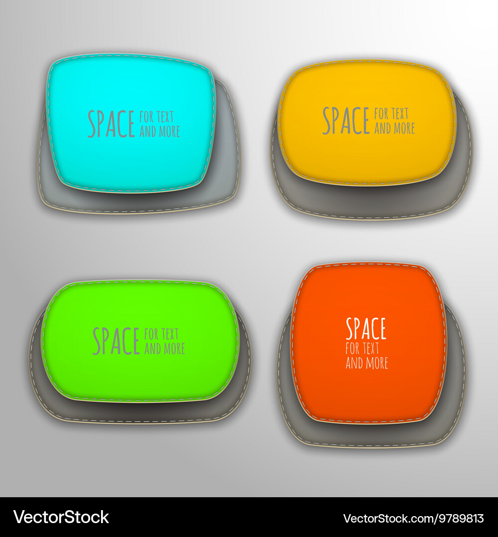 Patch banners Vector Image