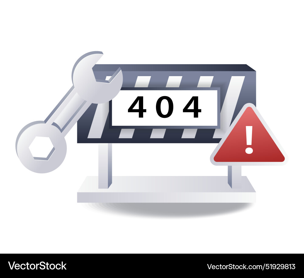 Verfahren zur Fixierung des Fehlercodes 404 im Internet Verfahren zur Fixierung des Fehlercodes 404 im Internet vektorbild