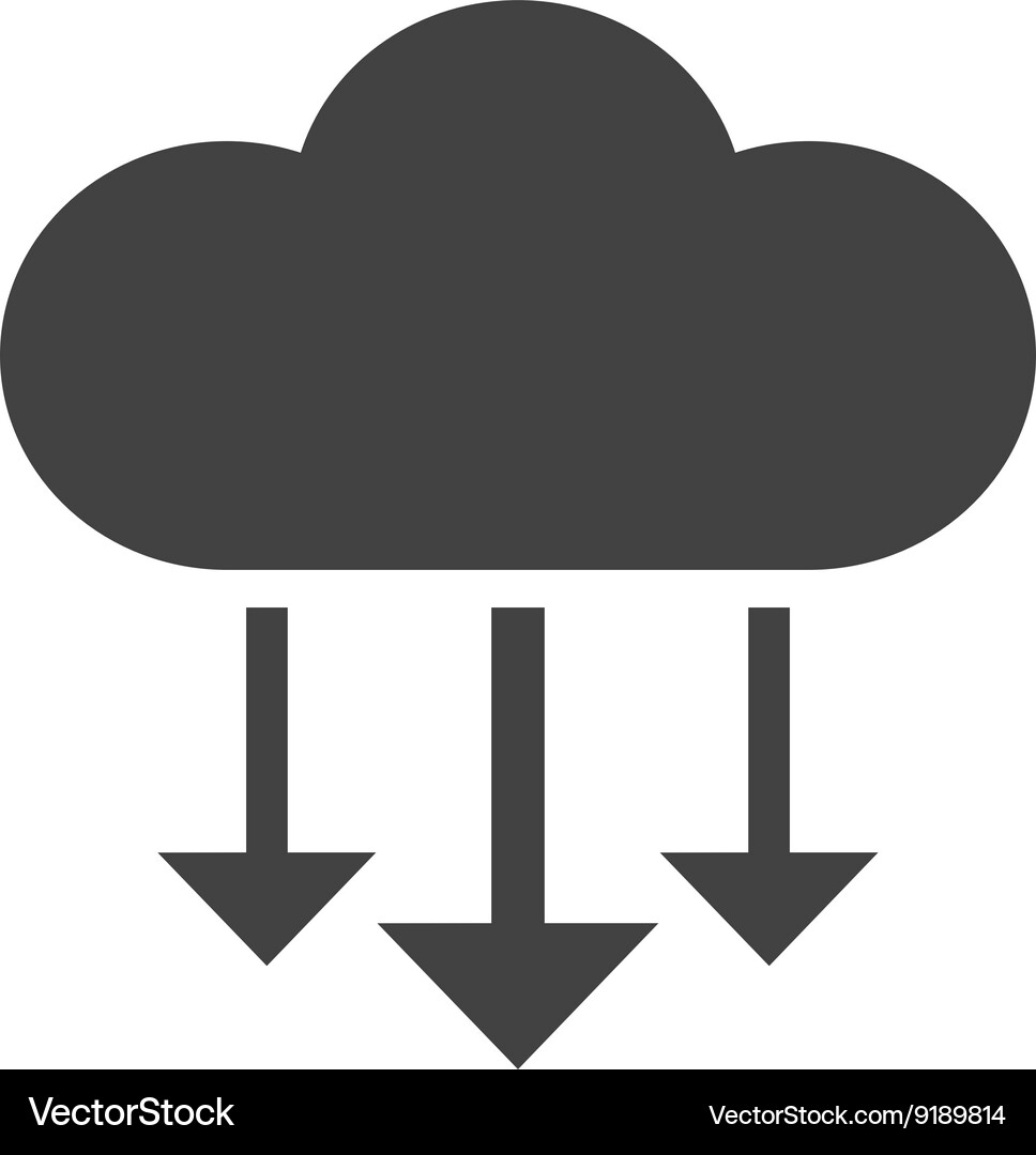 Cloud input Vector Image
