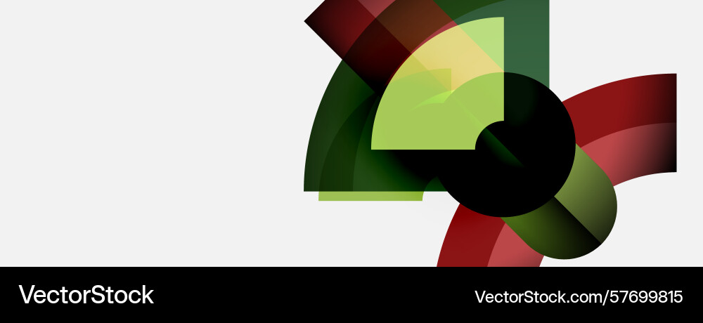 Abstract design features overlapping colorful Abstract design features overlapping colorful Vector Image