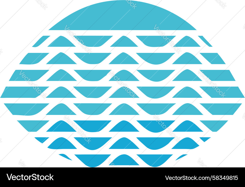 Abstract Wave Pattern Vector Image
