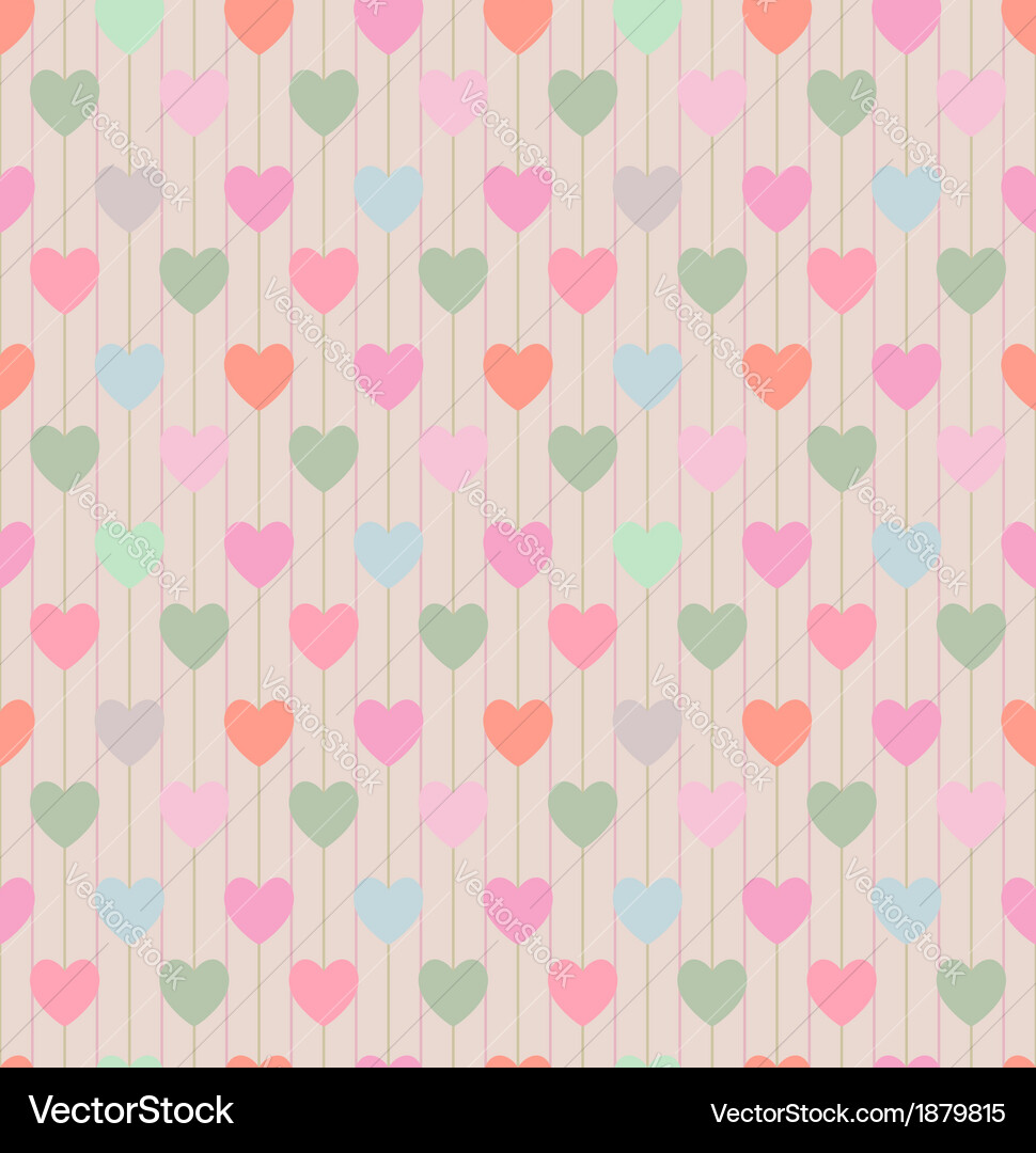 Heart Pattern - Repeat Hearts Royalty Free Vector Image