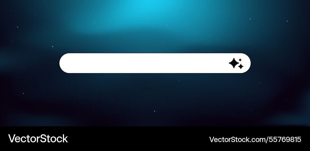 Loading bar with sparkling icons indicating Vector Image