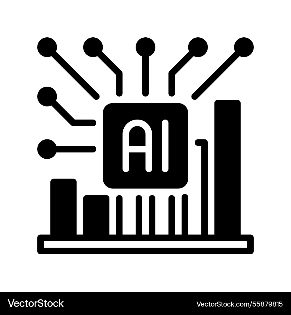 Machine learning line icon linear style sign Machine learning line icon linear style sign vector image
