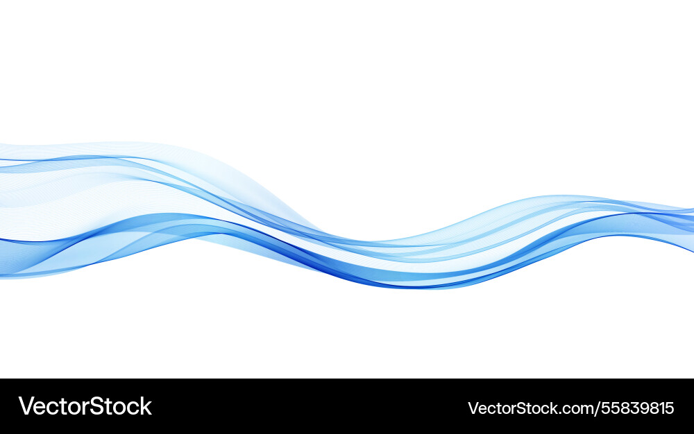 Soft blue smoke gradient transparent wave Soft blue smoke gradient transparent wave vector image