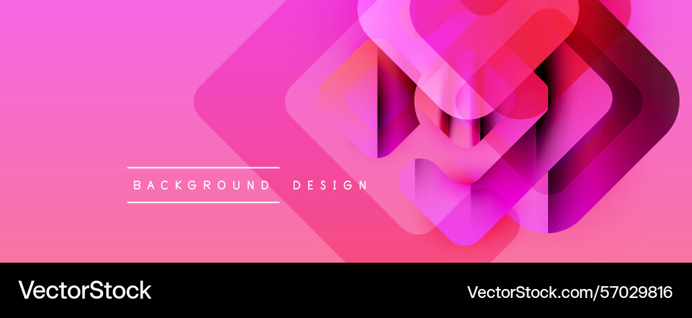 Abstract geometric shapes overlap creating Vector Image