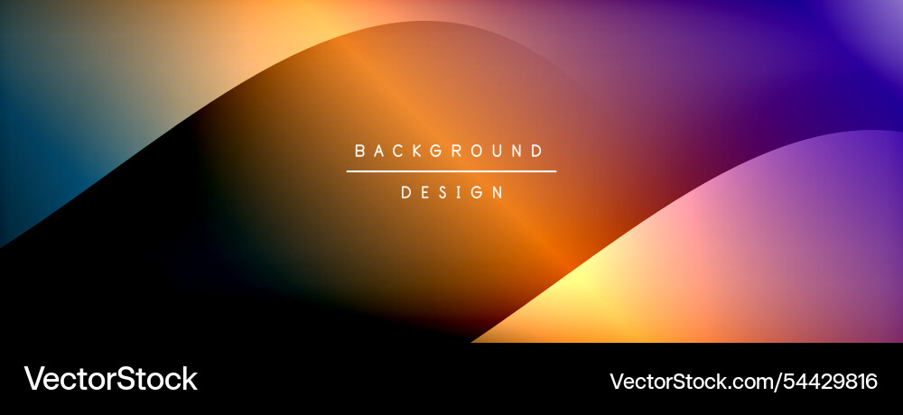 Bright rainbow style color gradient with curve Bright rainbow style color gradient with curve vector image
