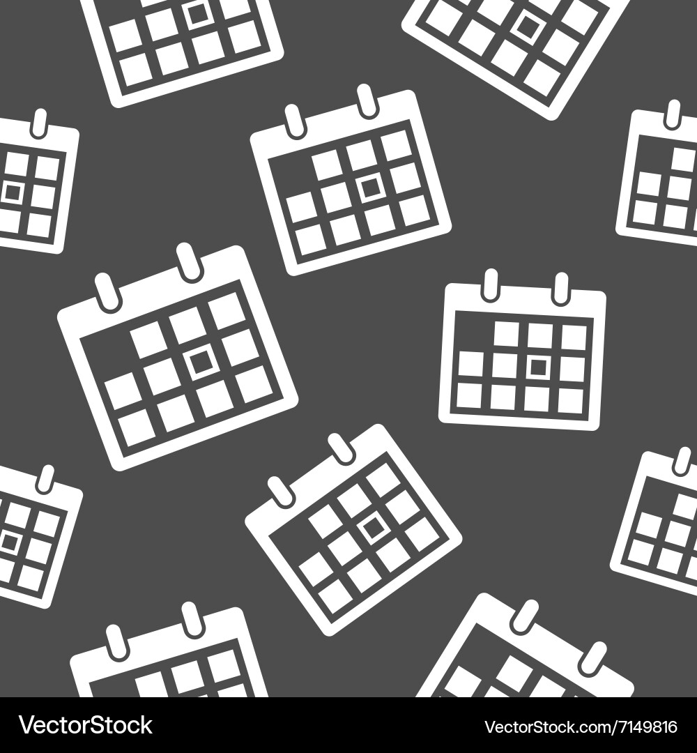 Calendar Icon Grid vector image