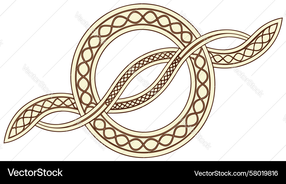 Celtic Knot Loop - Endless Pattern Vector Image