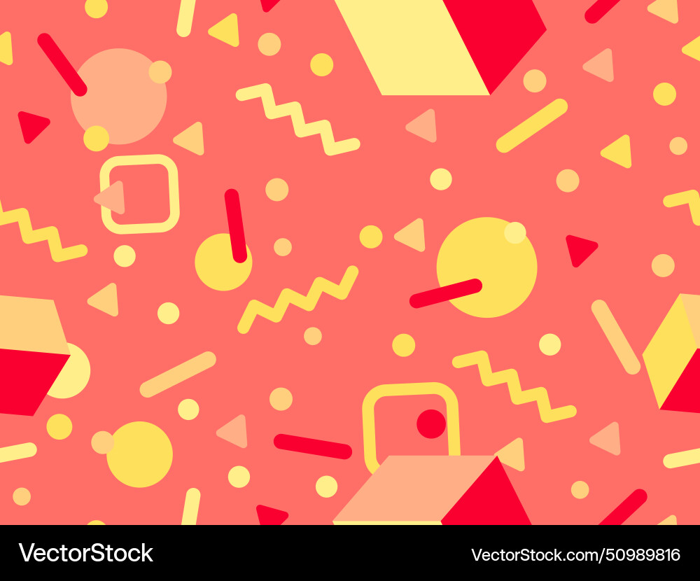 Geometric seamless pattern with 3d shapes Geometric seamless pattern with 3d shapes vector image