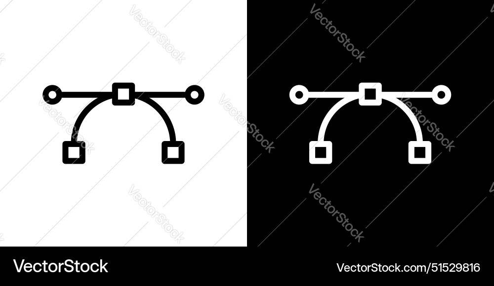 Icon set format editable object symbol anchor Vector Image