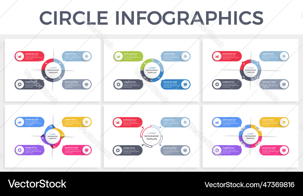 Kreis Infografiken Kreis Infografiken vektorbild