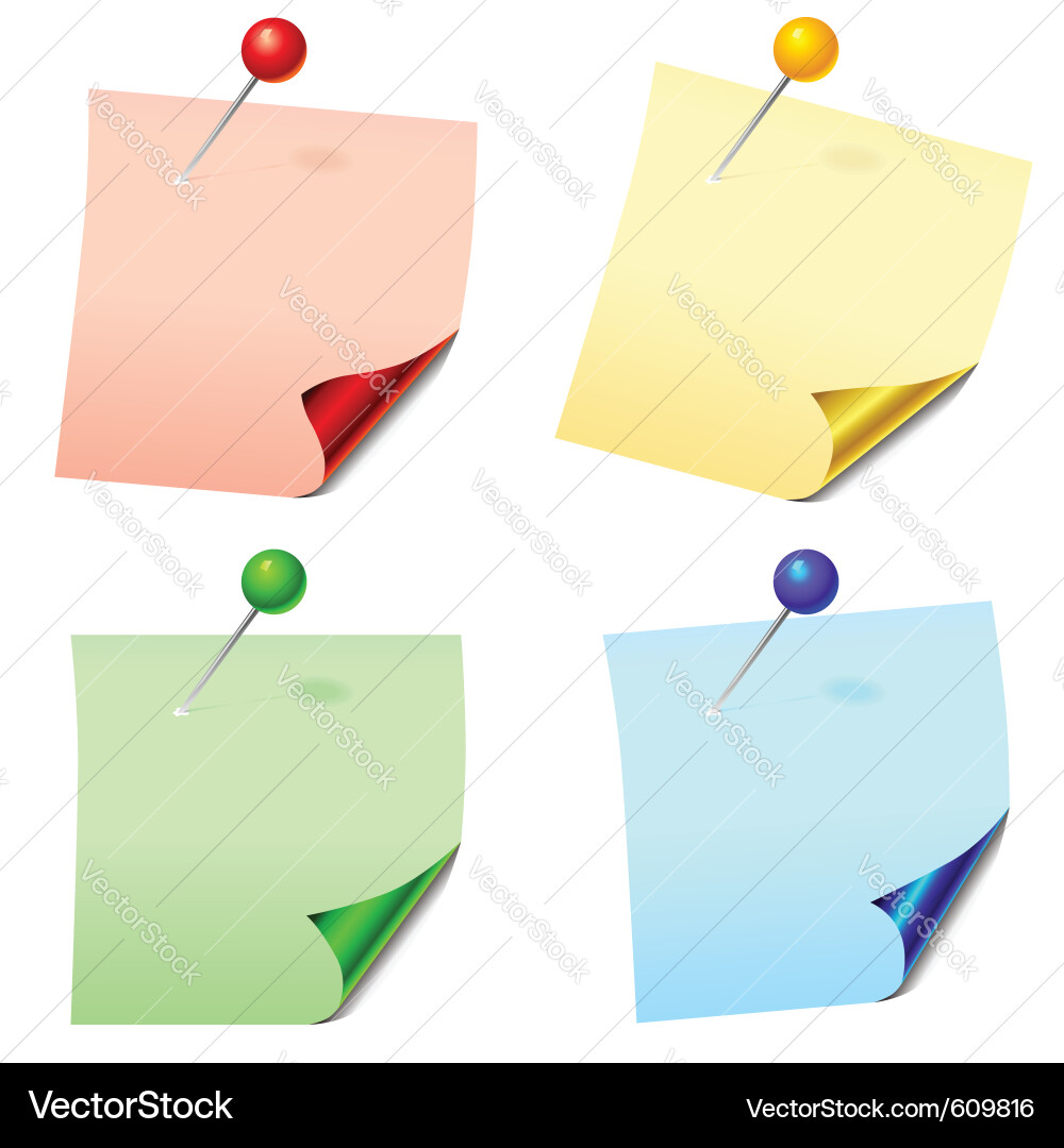 Paper sheets Royalty Free Vector Image - VectorStock