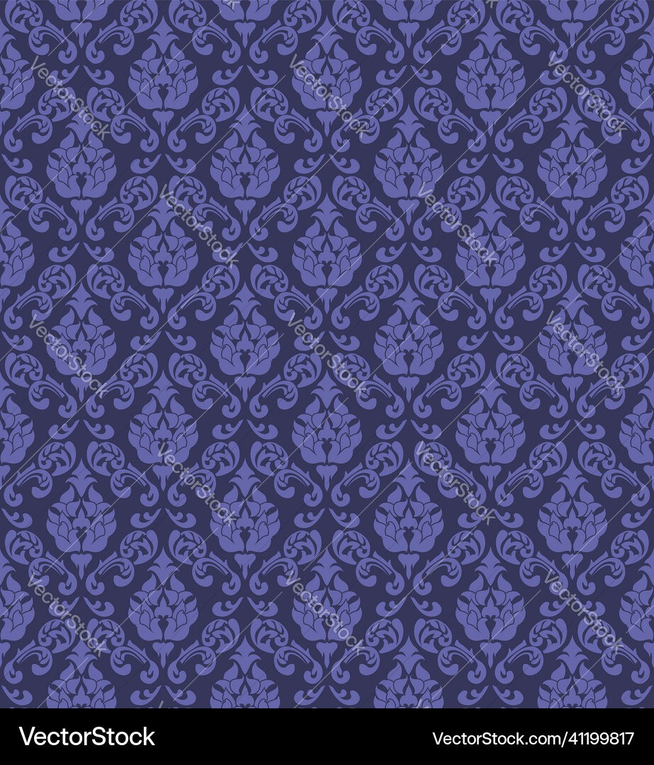 Damask seamless pattern Damask seamless pattern Vector Image