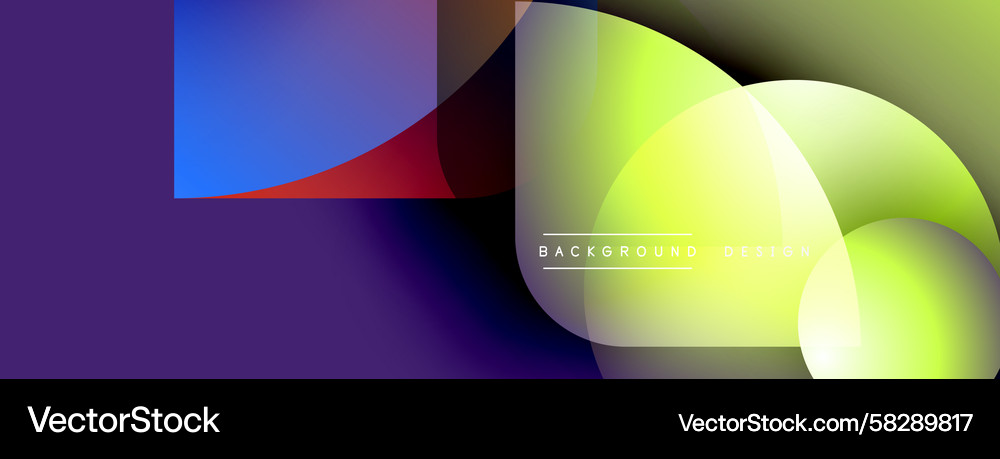 Dynamic Overlapping Shapes Vector Image