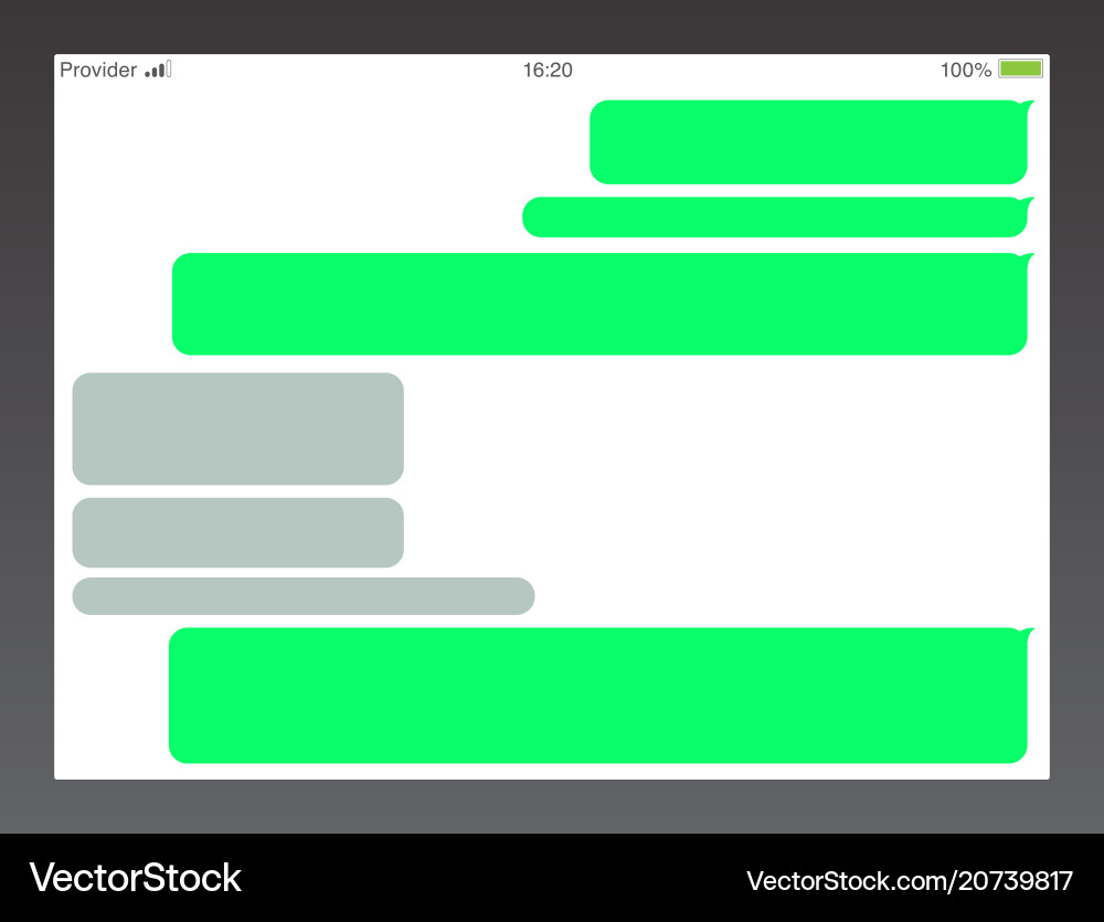 Messaging Bubbles Chat Interface vector image