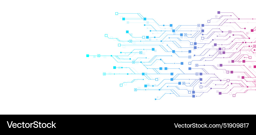 Quantum Computing Technology vector image
