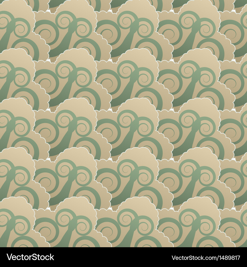 Seamless pattern with spiral elements Vector Image