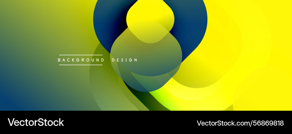 Abstract colorful design overlapping circles Vector Image