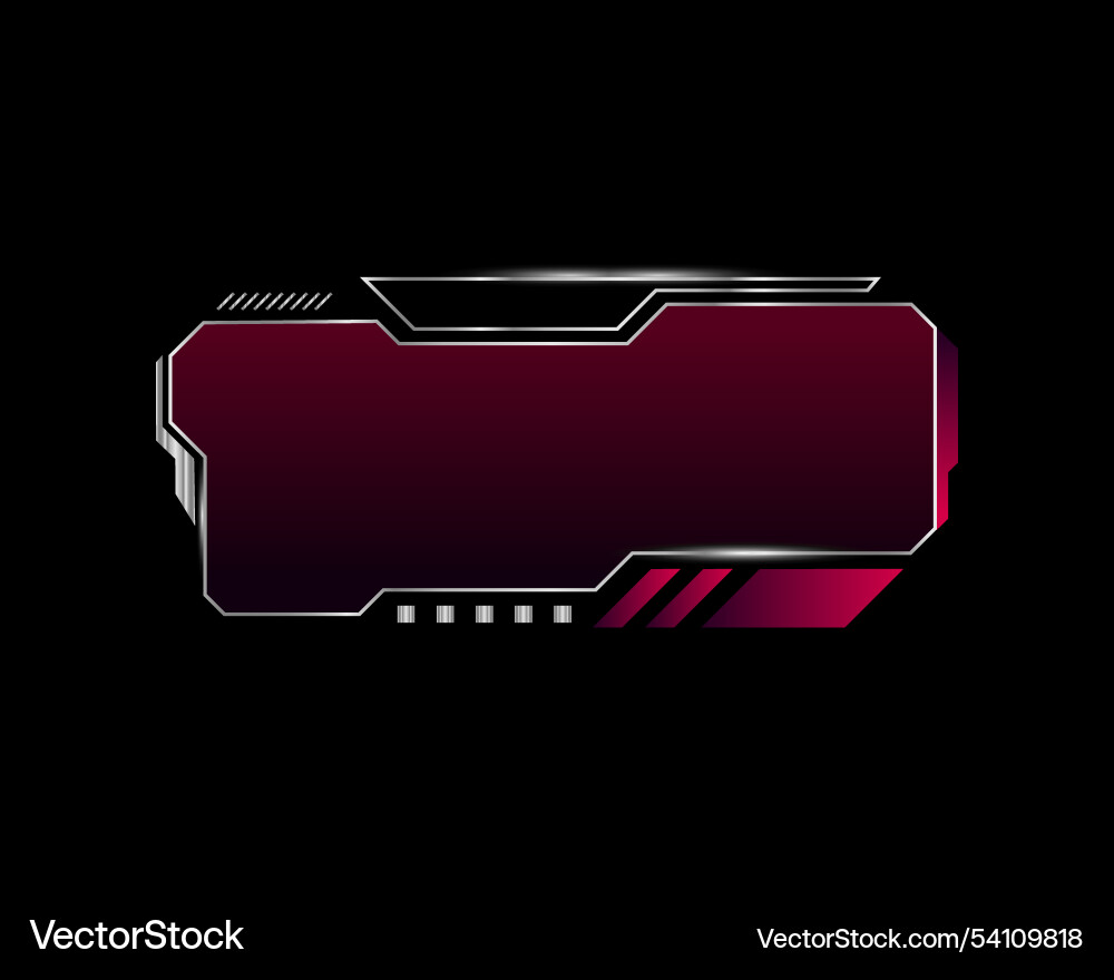 Abstract futuristic frame hud ui technology Vector Image
